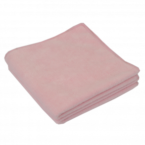 Microfiberklud - Rd - 40x40cm