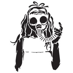 Girl with gasmask