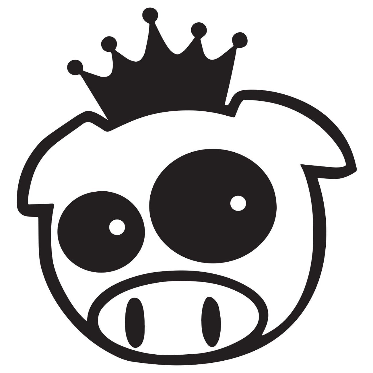 Pig with crown 2