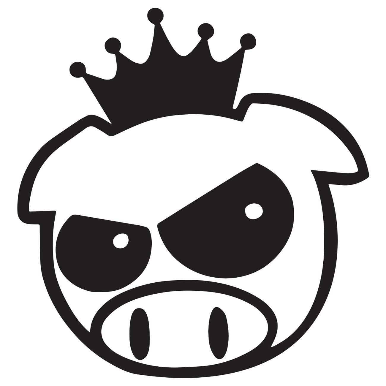 Pig with crown 1