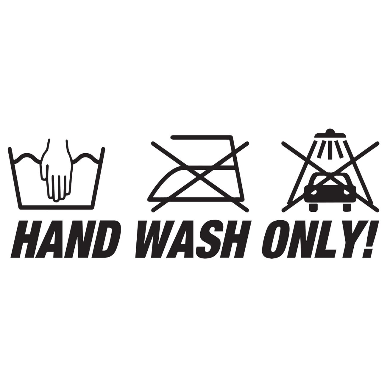 Hand wash only 2