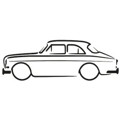 Volvo amazon silhuet