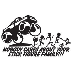 Nobody cares about your stick figure family