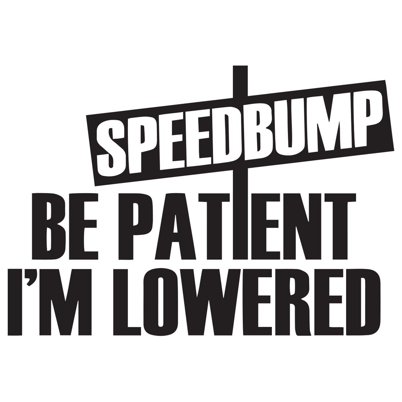 Speedbump - Be patient Im lowered