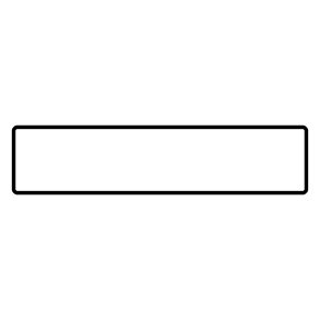 Sort Nummerpladeramme folie