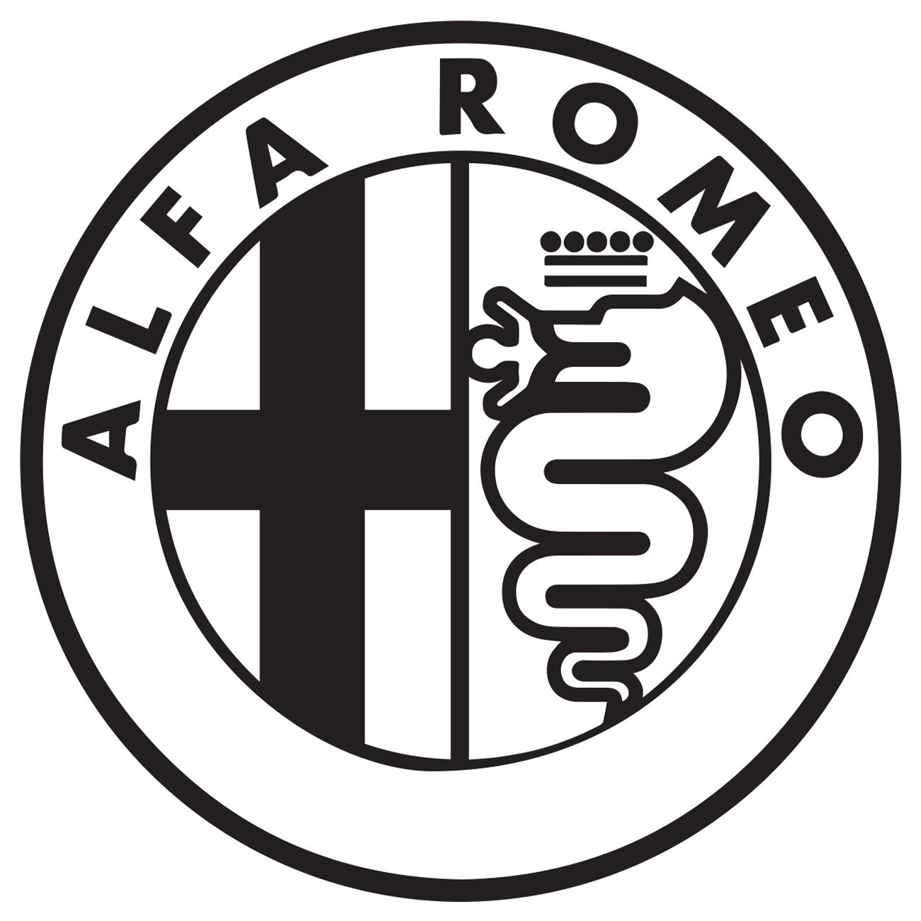 alfa romeo logo dxf