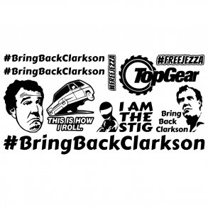 Bring Back Clarkson ark - 10 stickers - 58x29cm.