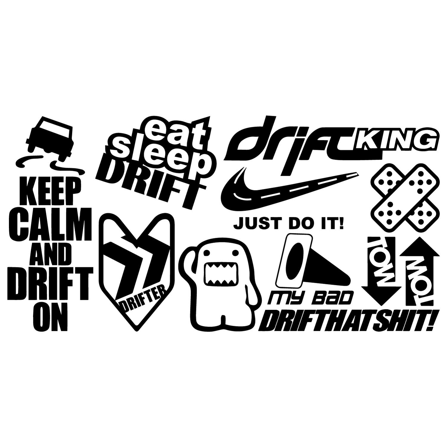 Drift ark - 10 stickers - 58x29cm