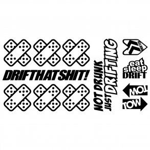 Drift beginner kit ark - 10 stickers - 58x29cm.