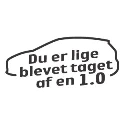 Du er lige blevet taget af en 1.0 Fiest