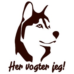 Her vogter jeg husky