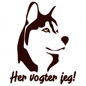 Her vogter jeg husky