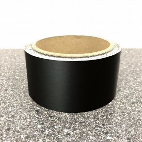 Krom delete - Mat sort - 5 cm x 10 meter