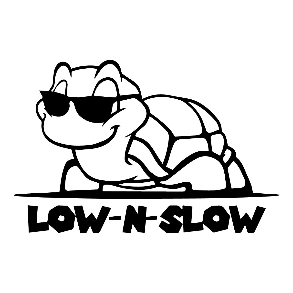 low n slow turtle - Vis alle stickers - FolieGejl.dk