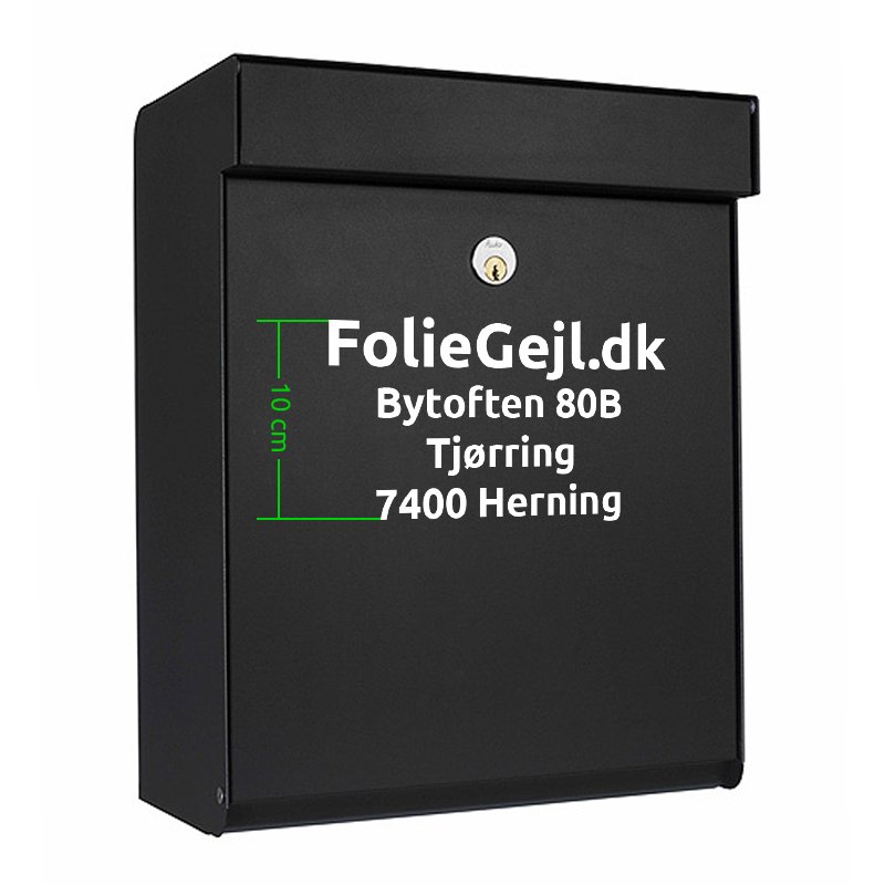 Postkasse tekst - center