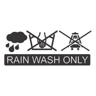 Rain wash only