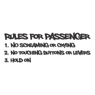 Rules for passenger2