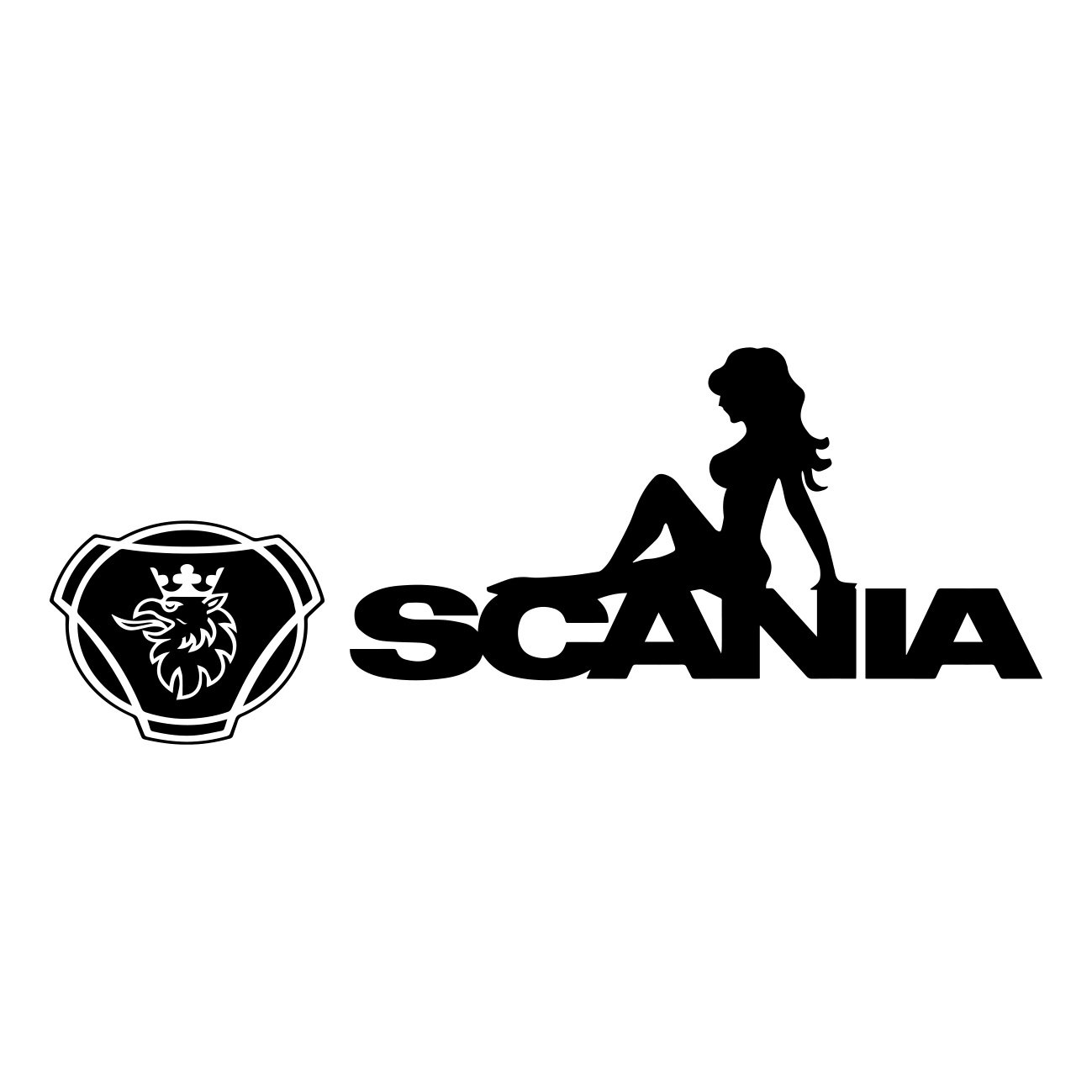scania logo girl