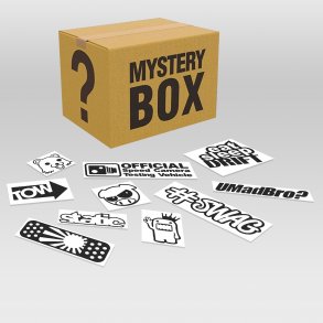 10 stk assorteret stickers - Sorte