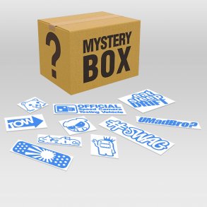 10 stk assorteret stickers - Lysebl