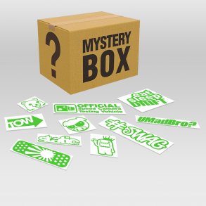 10 stk assorteret stickers - Lime grn