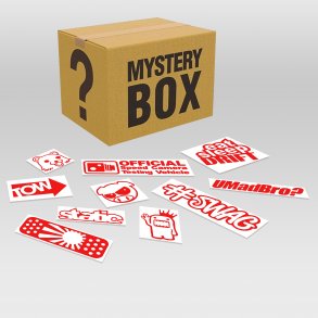 10 stk assorteret stickers - Rd