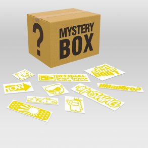 10 stk assorteret stickers - Gule