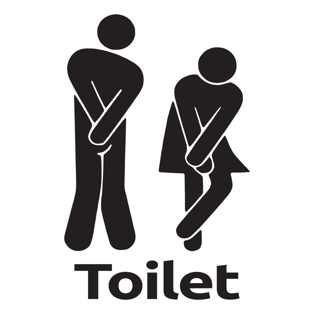Toilet sign - Wallsticker