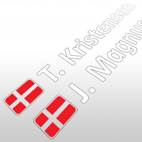 DK Racenavne (1 til hver side)