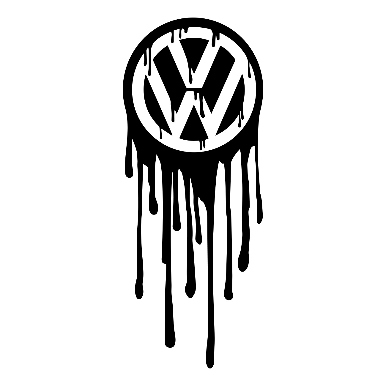 vw logo bloody - Vis alle stickers 